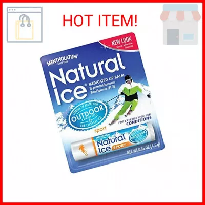 Mentholatum Natural Ice Sunscreen/Lip Protectant SPF 30 Sport 1 Each (Pack Of 4) • $13.01