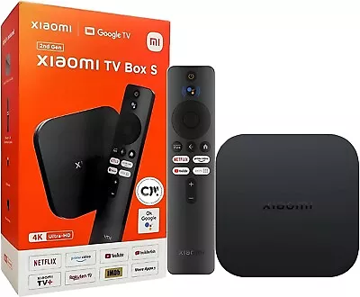 Xiaomi Mi Box S 2nd Gen 4K Android TV HDR Wireless Smart Streaming Media Player • £56.49