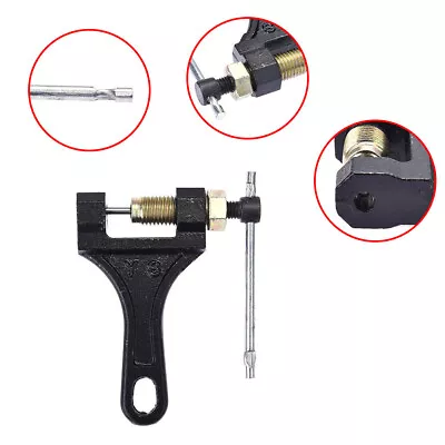 Motorcycle ATV Chain Splitter Breaker Repair Rivet Link Pin Remover Manual Tool • $15.99