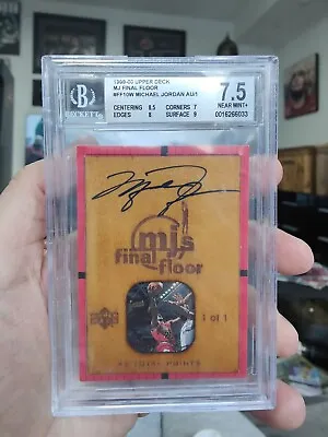 1999/00 UD Michael Jordan Final Floor Masterpiece Autograph 💥 1/1 Bulls Auto 💥 • $125000