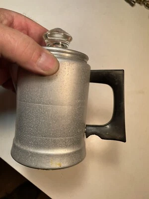 $14 • Buy Vintage 2 Cup Aluminum Coffee Pot For Camping