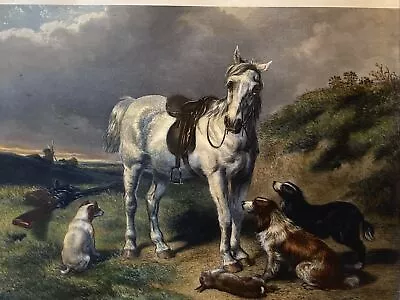 Colored Engraving “Shooting Pony” After J F Herring Equestrian • $195