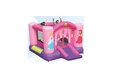 £150.99 • Buy Happy Hop 9201P. Bouncy Castle: Princess Slide And Hoop Bouncer - Pink
