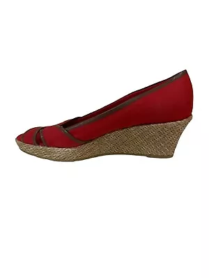 Merona Wenda Shoes Women's Size 8.5 Espadrilles Open Toe Slip On Platform Heels • $43.04