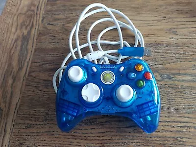 Xbox 360 Rock Candy Clear Blue Wired USB Controller  • $20