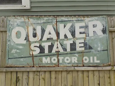 $550 • Buy Vintage 1967 Quaker State Metal Sign