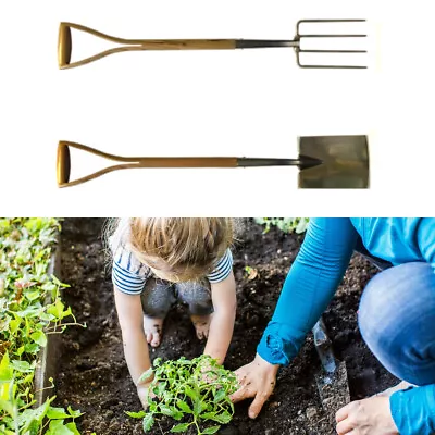 Children Spade And Fork Gardening Tools Kids Set Garden Greenman Long Lasting • £30