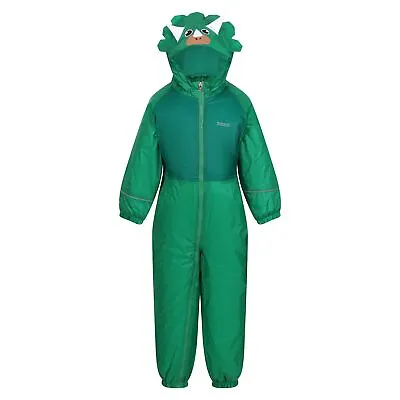 £19.67 • Buy Regatta Childrens/Kids Mudplay III Dinosaur Waterproof Puddle Suit RG6584