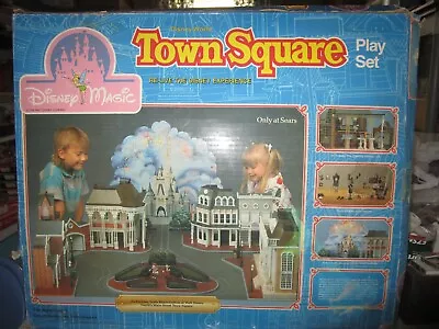 Vintage Sears 1988 Exclusive Disney Magic Town Square Play Set W/original Box • $110