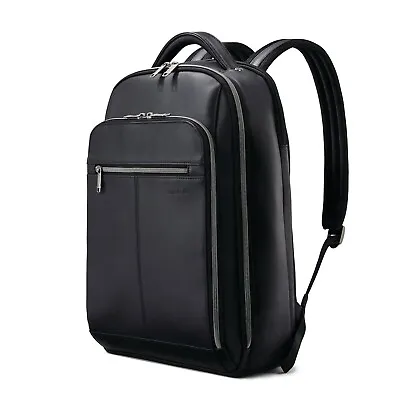 NEW!! Classic Samsonite Leather Backpack - Black • $125