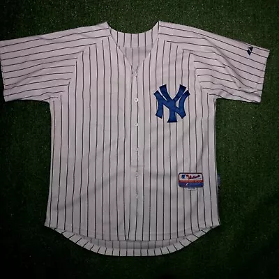 Mariano Rivera New York Yankees Jersey Baseball SEWN Majestic Authentic Mens 48 • $49.99