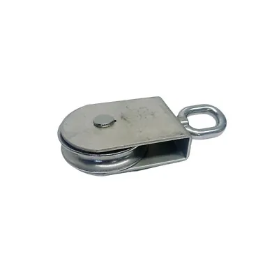 Marine Stainless Steel 2  Sheave Square Block 3/8  Rope Wire Pulley 1000Lb WLL • $25.99