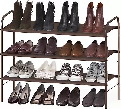Simple Houseware 3-Tier Shoe Rack Storage Organizer Bronze • $18.99