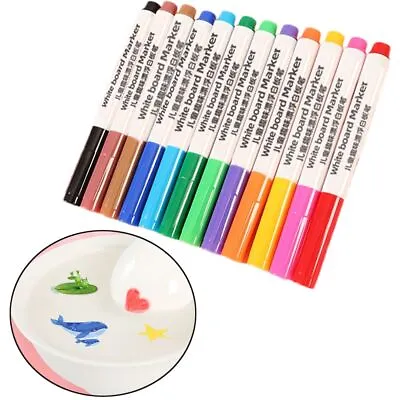 Whiteboard Markers Erasable Floating Pen Magical Water Painting Pen Doodle Pen • £4.30
