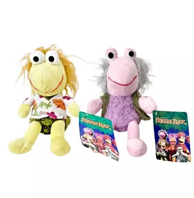 Fraggle Rock Wembley Mokey Muppets SET Of 2 Plush 7  Jim Henson Stuffed Toy NWT • $25.16