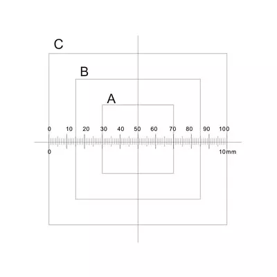 Precision Microscope Eyepiece Micrometer Calibration Slide Cross Scale Reticle • £11.99