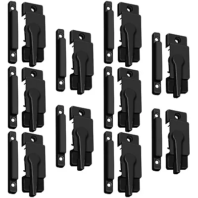 10 Pack Window Sash Locks Window Latch Replacement Security Window Locks (Black) • $30.99