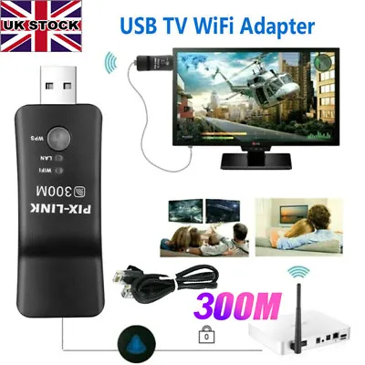 Wireless LAN Adapter WiFi Dongle RJ-45 Ethernet Cable For Samsung Smart TV UK • £9.69