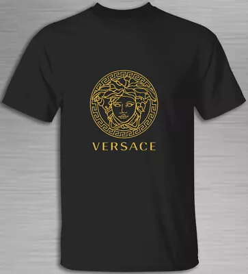 T-hisirt Men Versace Gold Logo Depan T Shirt USA SIZE S-5XL • $28.99