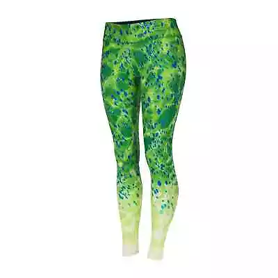 Pelagic Womens Dorado Maui Leggins In Green Size L NWT $69 • £37.98