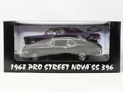 1:18 GMP Peachstate Muscle Car #8025 1968 Pro Street Chevy Nova SS 396 - Black • $99.95