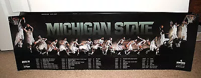  2013-14 Michigan State Spartans Mens& Womens Basketball Schedule Posters! MSU  • $24.99
