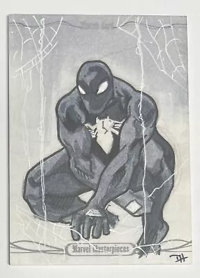 2016 UD Marvel Masterpieces Sketch Card Symbiote Spider-Man By David Hindelang • $26