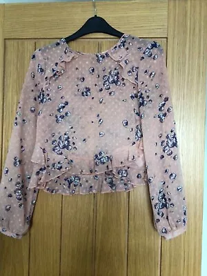 Ladies Petite Top - From Miss Selfridge - Size 8 - Pink - Excellent Condition • £0.99