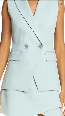 NWT $395Veronica BeardAnouka Double Breasted Vest Size 6 • £136.23