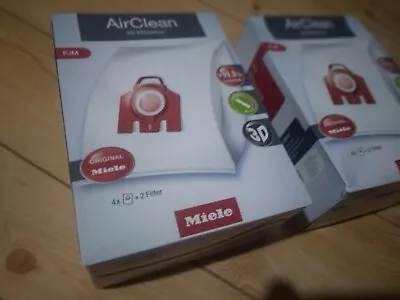 (2)pks  Miele FJM Airclean 3D Efficiency Dust Vacuum Bags (SEE THE PICTURES) • £37.06