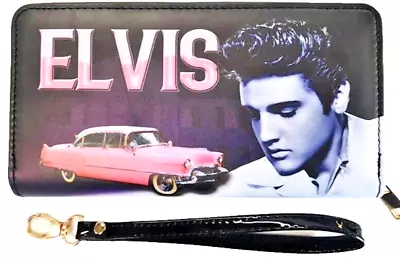 Elvis Presley Wallet 7.5 X4  - Zippered -Licensed Signature Product **NEW** • $19.99