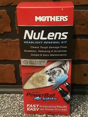 NEW Mothers NuLens 07251 Headlight Assembly Renewal Kit Cleaner Polish Restorer • $25.95