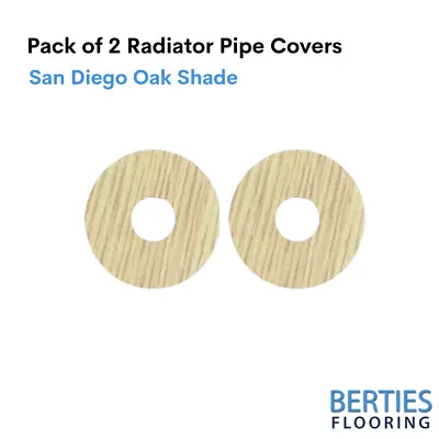 Radiator Pipe Covers Self-Stick Rose Laminate Covers Pack Of 2 San Diego Oak • £9.95