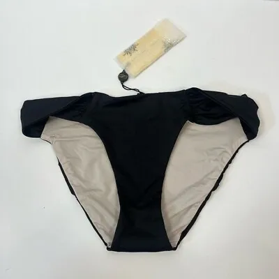 A.Ché Swimwear Twist Reversible Hipster Bikini Bottoms Black Gray New With Tags • $18