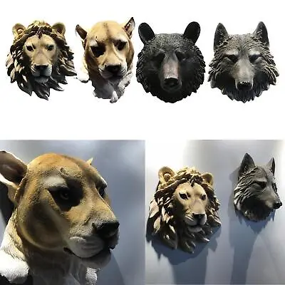 Animal Head Wall Decoration Decorative Taxidermy Sculpture Office Crafts • $45.21