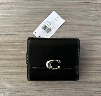 NWT Coach Bandit Trifold Wallet Black / Silver CG184 • £113.92