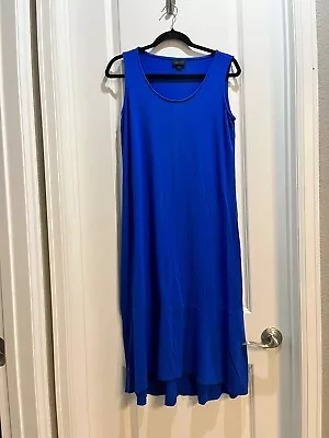 J.Jill Wearever Collection Blue Maxi Dress Sleeveless Small Petite Length 44” • $28