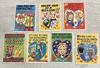 Lot Of 7 - 1960 Topps Funny Valentines 'A' Series Cards Vintage P2 • $7.80