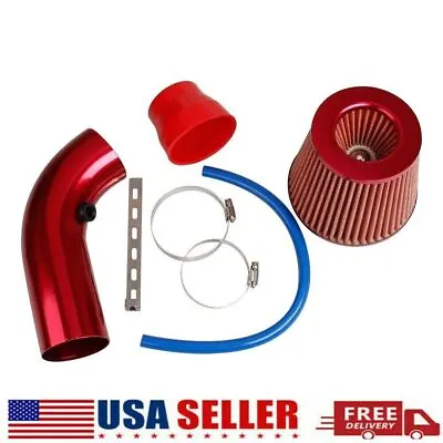 3  Cold Air Intake Filter Pipe Induction Kit Power Flow Hose System 76mm USA • $25.99