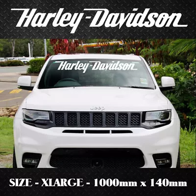$29.95 • Buy Extra - LARGE Harley Davidson Windscreen Decal 1000 X  140 Mm Bike Motorcycle
