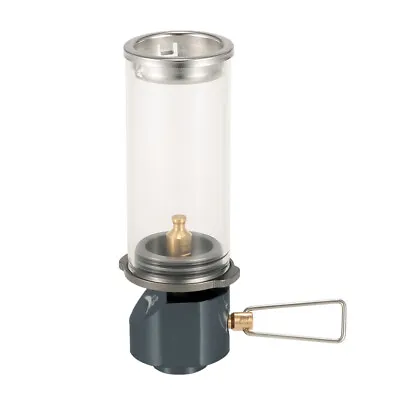 BRS-5S Mini Camping   Lantern Candle Tent Lamp With Glass Globe  L4Z1 • $21.65