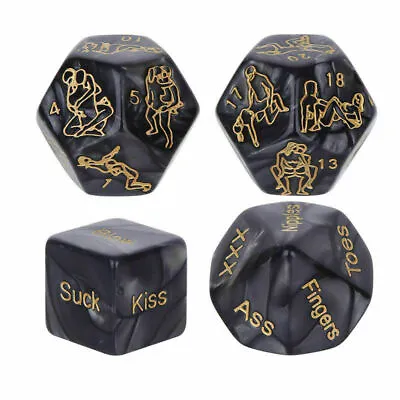 4x SEX DICE Lovers Adult Couple Games Fun Sexy Foreplay Party Play Time Toy • £6.99