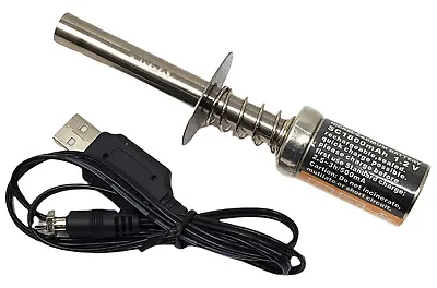 NHX RC Glow Plug Igniter / Starter & USB Battery Charger : 1/10 1/8 Scale • $14.95