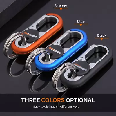 Key Chains Men Fashion Key Chain Metal Key Ring Car-Styling Car Accessories NEW • £4.86