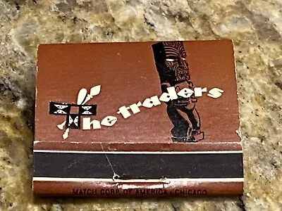 Vintage The Traders Tiki Matchbook Beverly Hills Hilton California  • $5