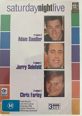 Snl Dvd 3 Discs Adam Sandler+jerry Seinfeld+chris Farley R4 Brand New/sealed#bp8 • $10