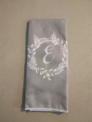 15 X 25 Kitchen Towel Letter E On Gray 267749 • $2.49