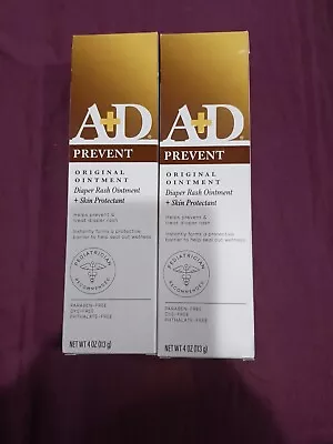 2 P A+D Original Diaper Rash Skin Ointment Baby Skin Protectant With Exp 11/25 • $16