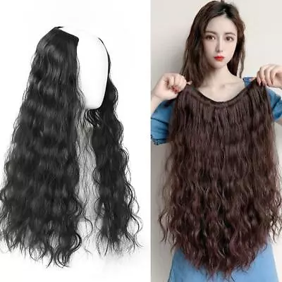 45cm55cm65cm Wig Female Long Curly Hair U-Shaped Wave One Big Fluffy L6Z1 • $18