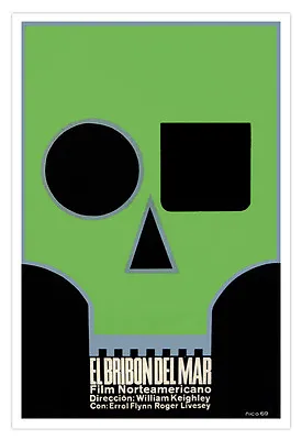 £16.11 • Buy Movie Poster 4 American Film BRIBON Del Mar Errol Flynn.Green Pirate.Decor Art